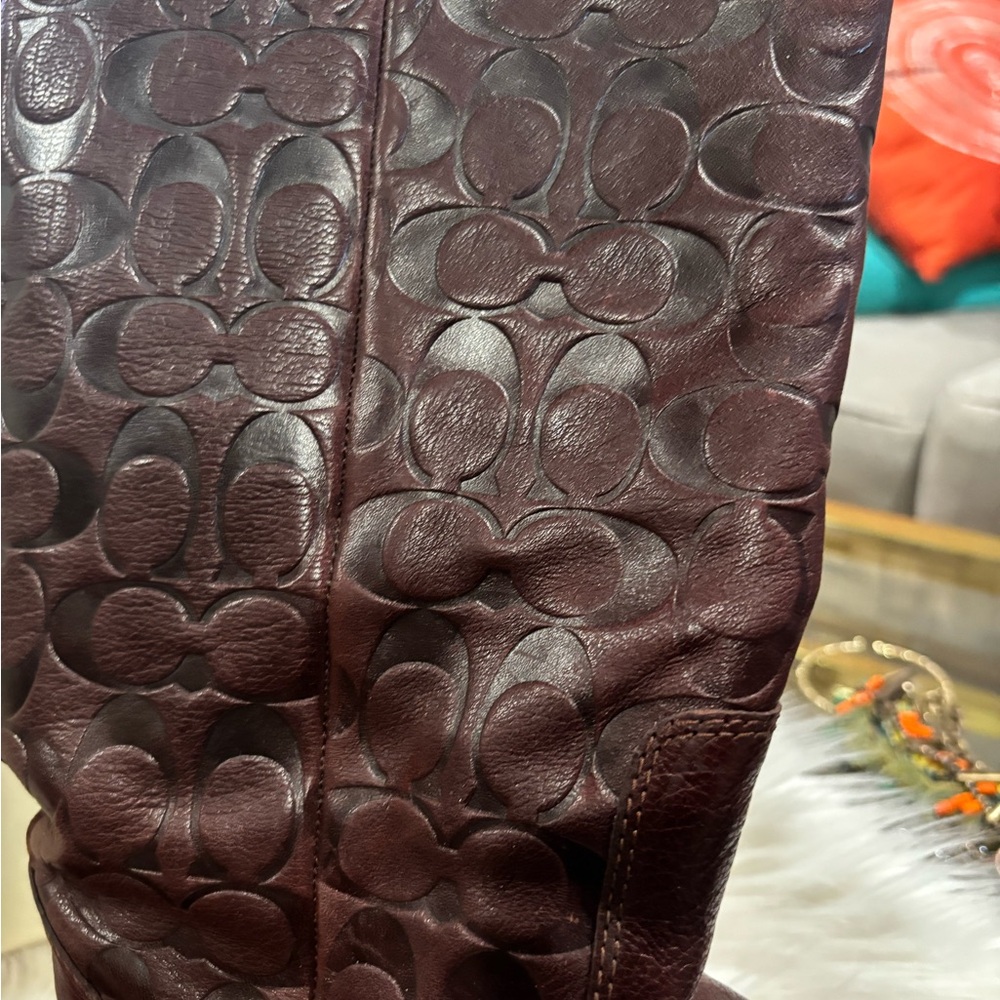 Embossed Leather Boots